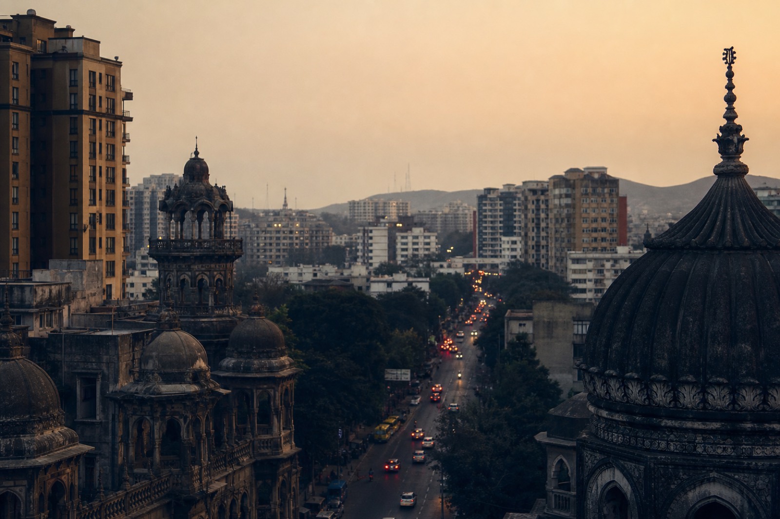 Pune cityscape at dusk — visual for a Pune-based growth partner