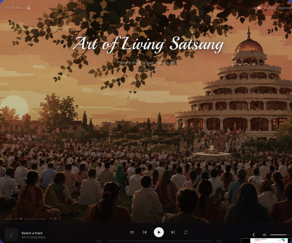 Art of Living Satsang website